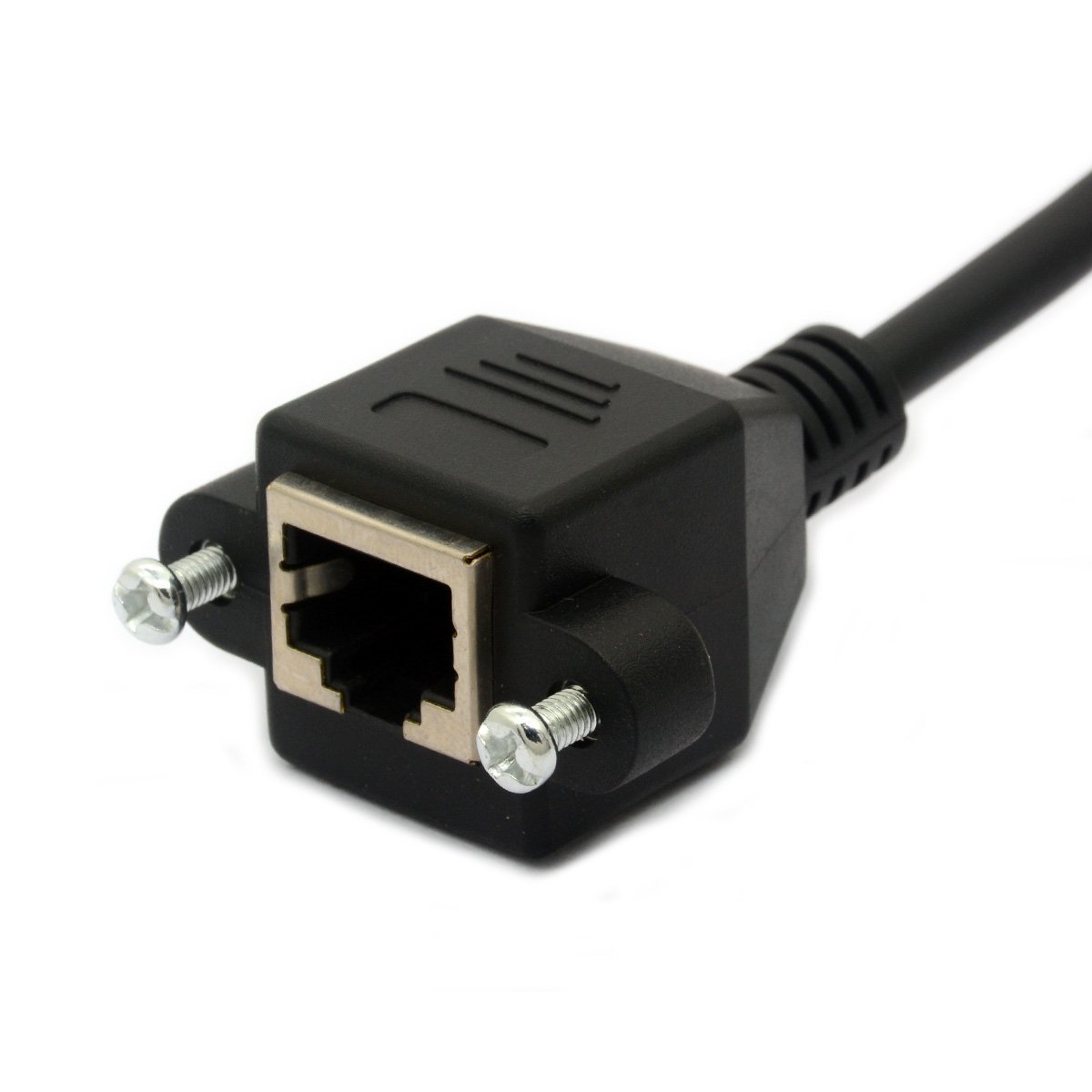 CAT5  Cat6 RJ45 Male to Female Screw Panel Mount Ethernet  Network Extension Cable