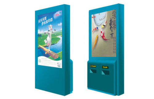 Led Scrolling Bus Stop Light Box , Double Side Wall Mounted Visual Display