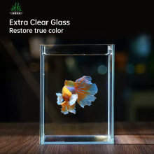 Wholesale Low Iron Ultra Clear Glass Mini Betta Fish Tank