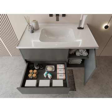 Современная тщеславие для ванной комнаты из нержавеющей стали