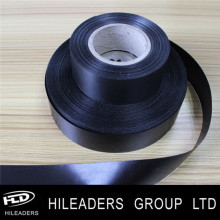 Wholesale Cut Side Label Black Polyester Satin Label Ribbon