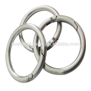 Fashion Great Quality Silver O Spring Ring For Bags