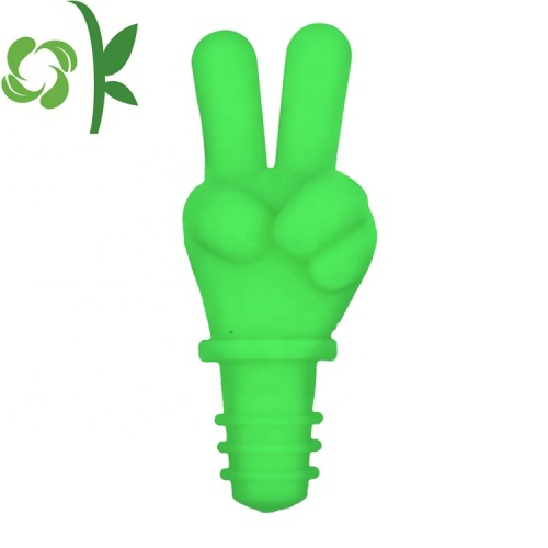 Grosir Silicone Wine Bottle Stopper Desain Jari Kustom