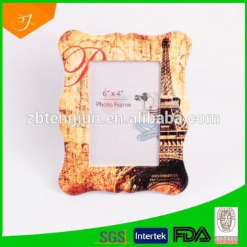 2015 hot selling ceramic photo frame, customer printed promotional photo frame