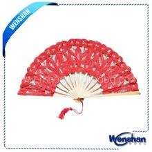 wedding lace wood fan