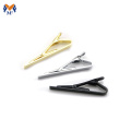 Black tie clip on the neck tie