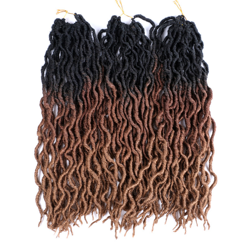 Gypsy Locs Crochet Braids Bohemian Locs Wavy Goddess Faux Locs Boho Synthetic Twist hair Dreadlock Braiding Hair