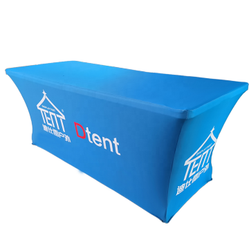 Custom Fitted Table Covers for Trade Shows & Events - 4ft, 6ft, 8ft Stretch Table Cloths with Logo