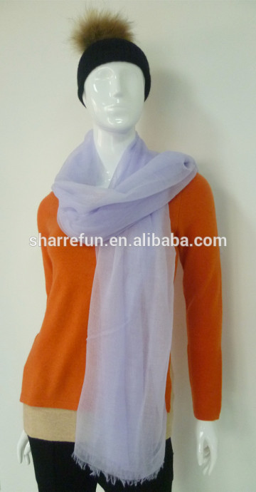 luxurious 100% Pure cashmere woven scarf shawl