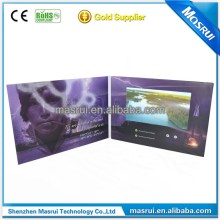 Promotional items 7 inch lcd video brochure card Video gift card for advertising