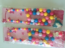 Kids Girls Children Party Rabbit Princess Beads Necklace pandant bracelet Set