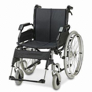 Steel Wheelchair with Single Cross Brace and Flip Back/Detachable Armrests
