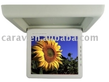 15" Car TFT LCD motorized roof-mount monitor with IR