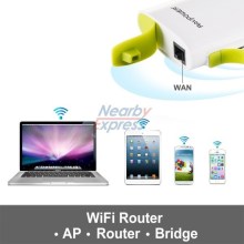 RAVPower RP-WD02 Wireless WiFi HotSpot, File Hub, Portable Wireless Router, SD Card and HDD Reader with 6000mAh Power Bank