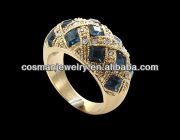 Mens Black Stone Alloy Jewelry Ring