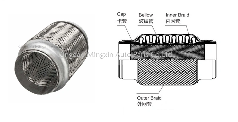 Stainless Steel Nipple Exhaust Flex Pipe with High Quality