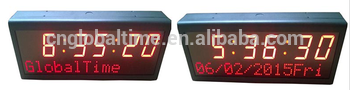 12/24 hour format digital message Network clock based on IP addressing