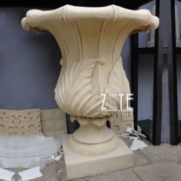 Western Style stone urn marble flowerpot