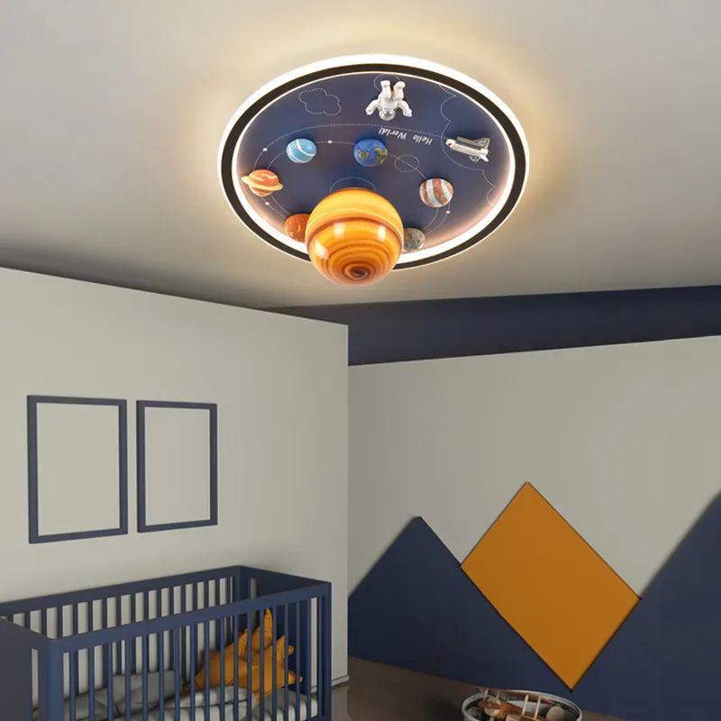 Creative Astronaut LED Ceiling Lamp for Kids′ Spaces