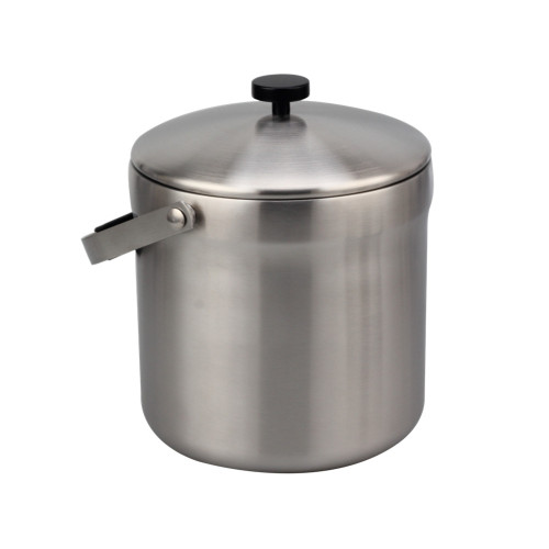 Stainless Steel Ice Bucket Set with Plastic Knob