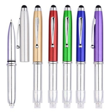 Luxury Multi-function Torch Light Stylus Pen