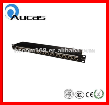 black color new products 24 port FTP cat6 patch panel high quality