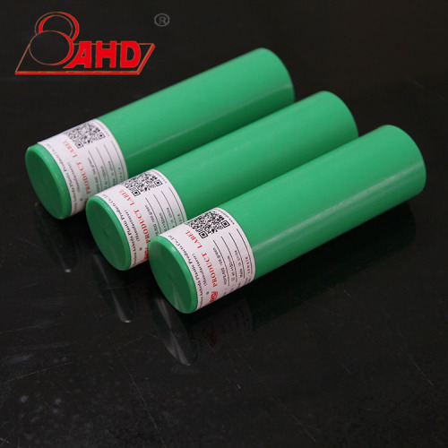 Barra de hdpe extruida de color naranja verde verde