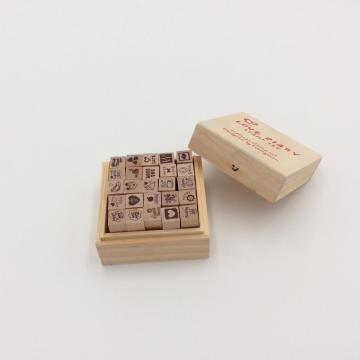 jeu de timbres en bois