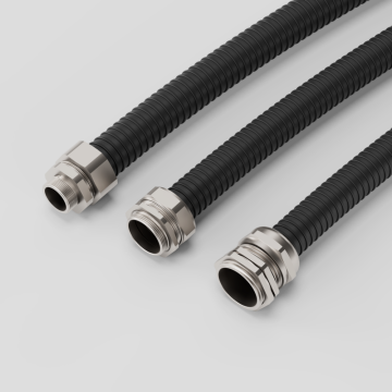 Metal Protective Cable conduit Systems IP68 grau