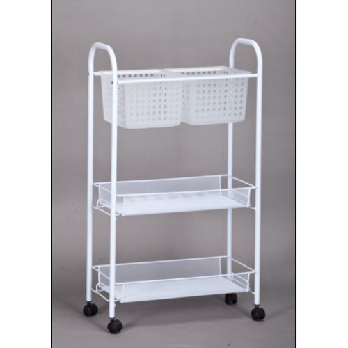 3 Tier Square Rolling Cart