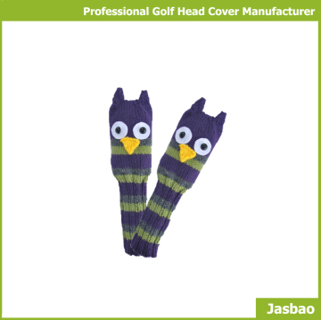 Knitted Owl Head Cover Cute Animal Golf Club Head Cover