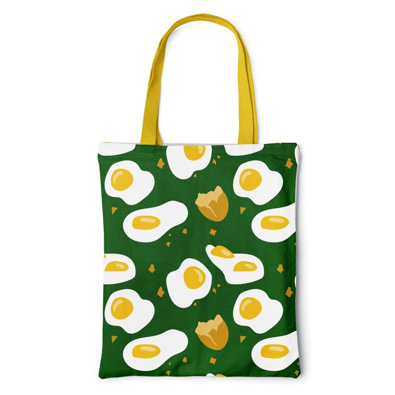 Custom Logo Canvas Shopping Bag Large Capacity Cotton Canvas Shopping Bags Eco Shop Bag