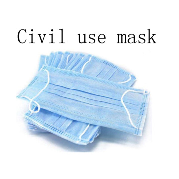 Masque de protection civil non tissé Meltblown 3 couches