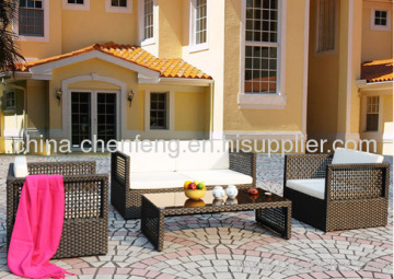 Rattan Patio Furniture Sofa Set 