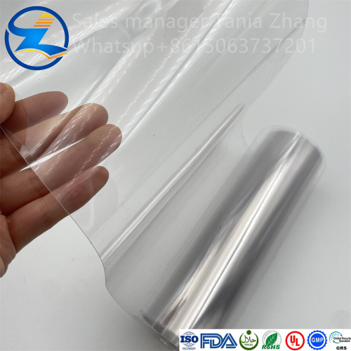 240mic transparent customizable PVC film