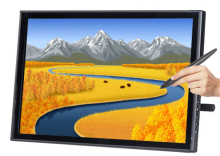 Super slim design 19 inch tablet with VGA, HDMI input for handwriting