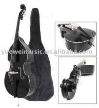 4/4-1/8 Carved Solid Spruce Double Bass /bow & string instrument