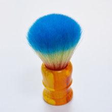 men using shaving set with bursh