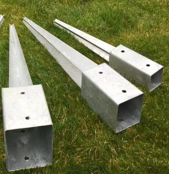 Galvanized Steel Square Anchor Long Spike Pole Anchor