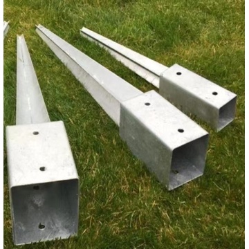 Gegalvaniseerd Steel Square Anchor Long Spike Pole Anchor