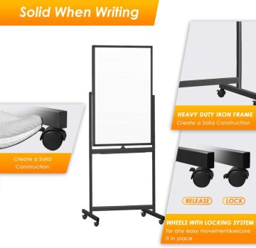 360 Reversible Double sided Writing Boards With Wheels