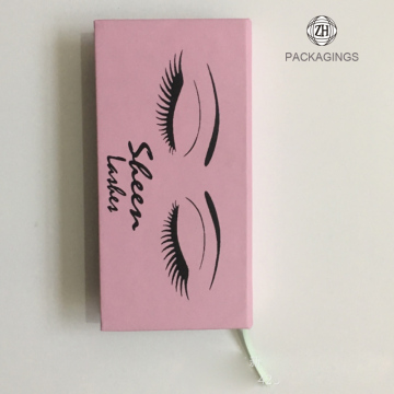 Hand made eyelash packaging false eyelashes box