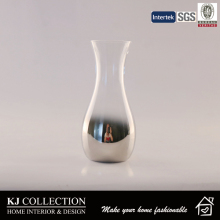 Beautiful Half Electro-Plated Silvery Glass Vase