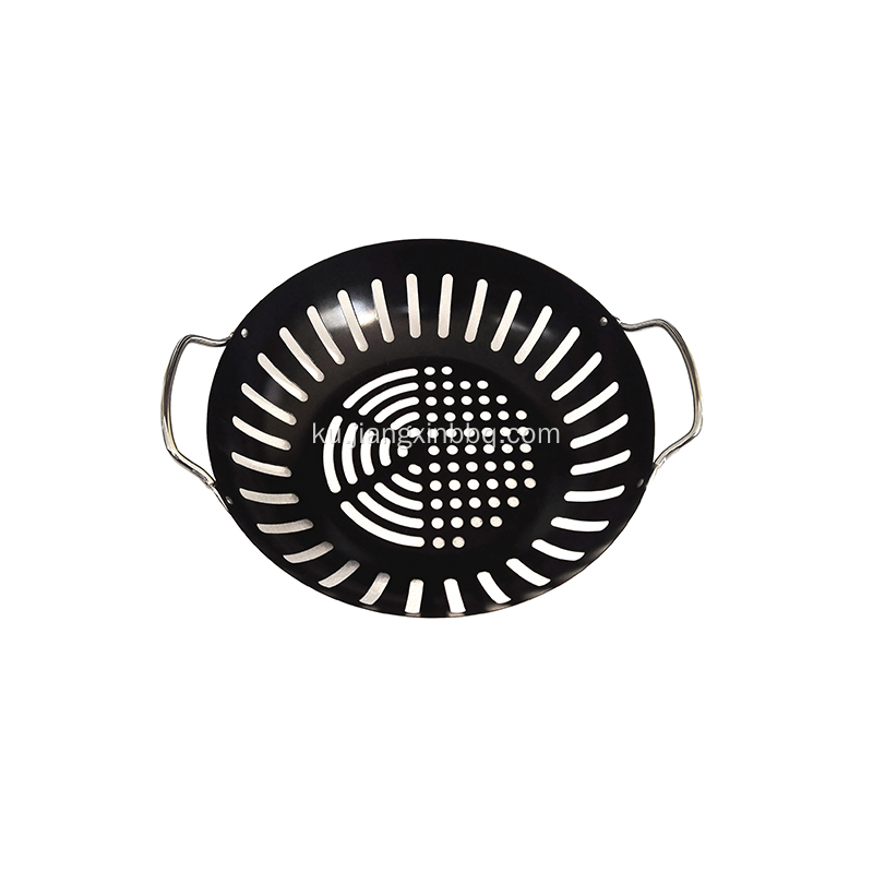 Barbecue Grill Wok - 8&quot; - Negirtî