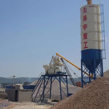 concrete milling station HZS50 made in China by a team specialized in concrete batching plant designing and manufacturing