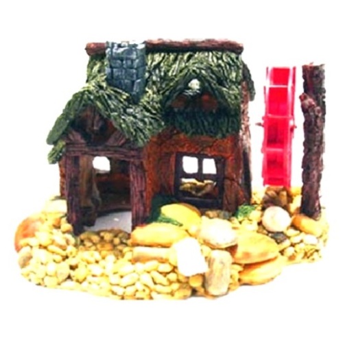 Aerated Water Mill Polyresin Aquarium Decoration