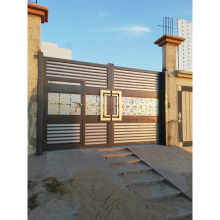 Luxury Custom Aluminum Driveway Gates and Front Entrance Doors