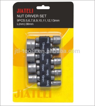38MM 9PCS NUT DRIVER TOOL SET