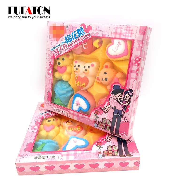 Factory directly selling Shaped mini marshmallow candy for Valentine
