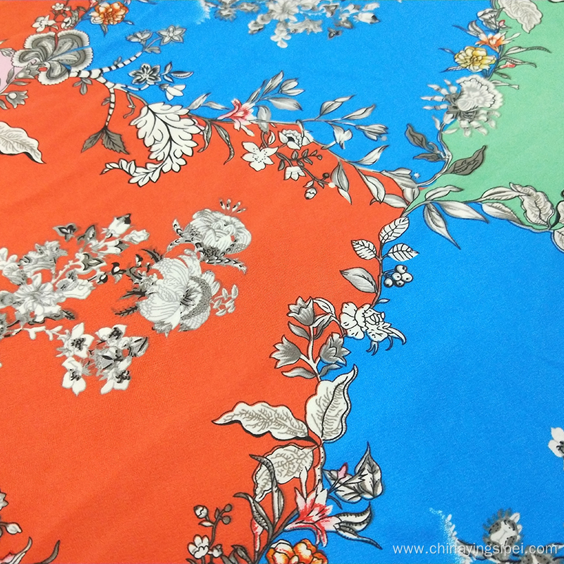 Woven Polyester Spandex 100D 4 Way Stretch Printed Fabric